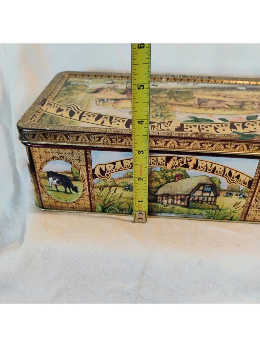 Crabtree & Evelyn Metal Tin Box Storage English Countryside England Vintage 1992 - Picture 8 of 12